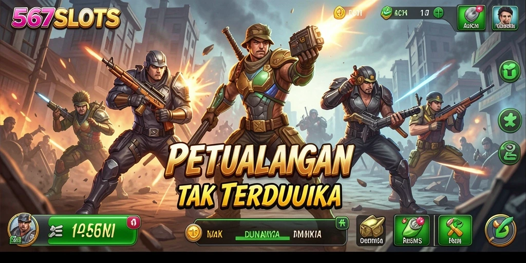Tampilan gameplay mendebarkan dari 567SLOTS dengan beragam mesin slot.
