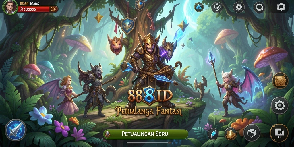 Screenshot utama 88ID menampilkan aksi seru dalam dunia petualangan.