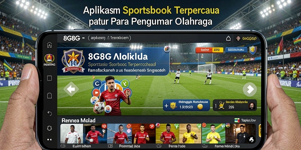 Tampilan menarik aplikasi <strong>8G8G</strong> dengan fitur sportsbook yang lengkap.