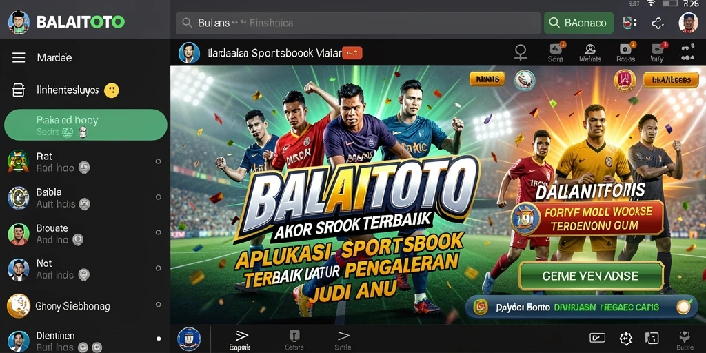 Tampilan live betting BALAITOTO yang menarik dan interaktif.