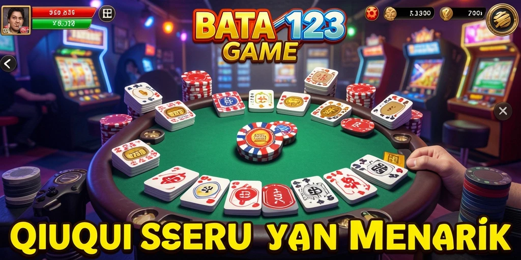 Screenshot utama BATA123 menampilkan aksi bermain QiuQiu yang seru.