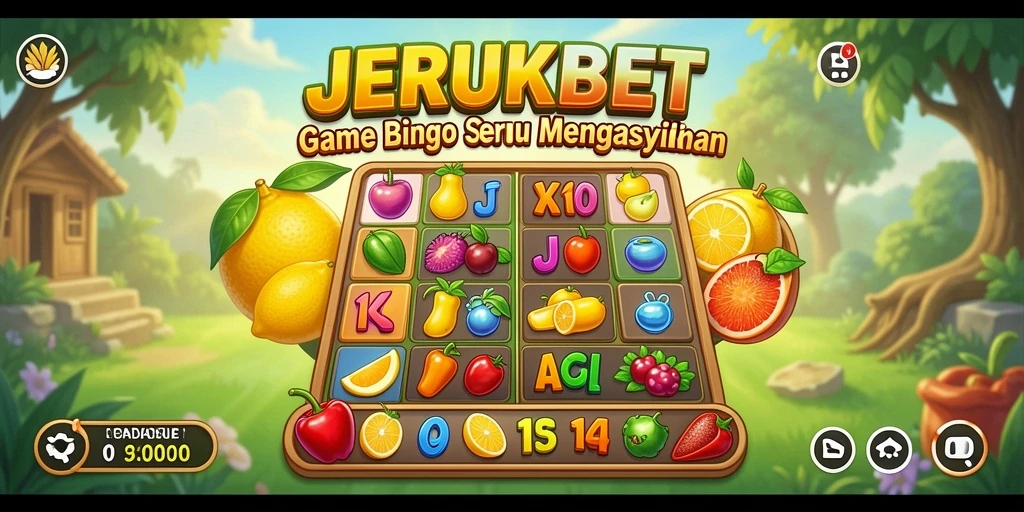Tampilan menarik gameplay JERUKBET dalam permainan Bingo.