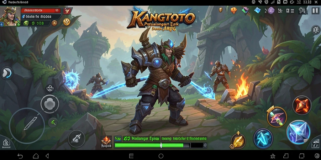Screenshot KANGTOTO yang menunjukkan aksi pertarungan seru.