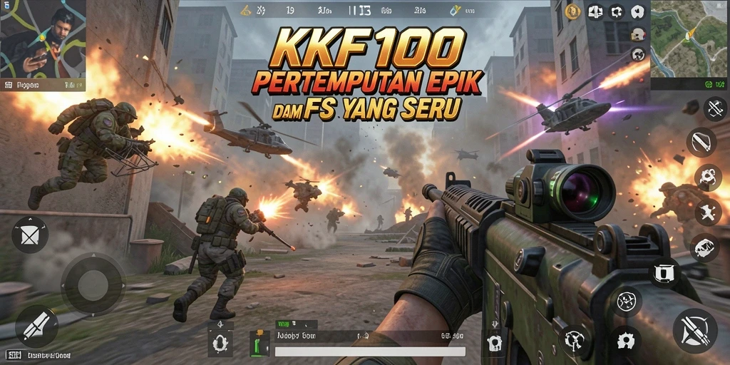 Tampilan gameplay menakjubkan dari KPK100 dalam aksi FPS.