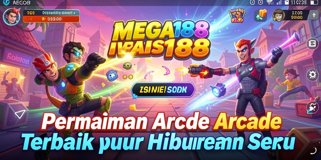 Screenshot gameplay MEGA188 menampilkan aksi seru dalam permainan Arcade.