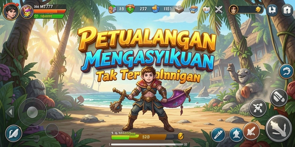 Screenshot gameplay MT777 yang menampilkan petualangan seru dan tantangan.