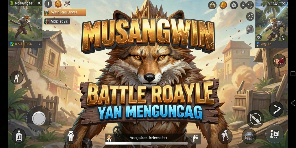 Tampilan menegangkan saat pertempuran di arena Battle Royale.