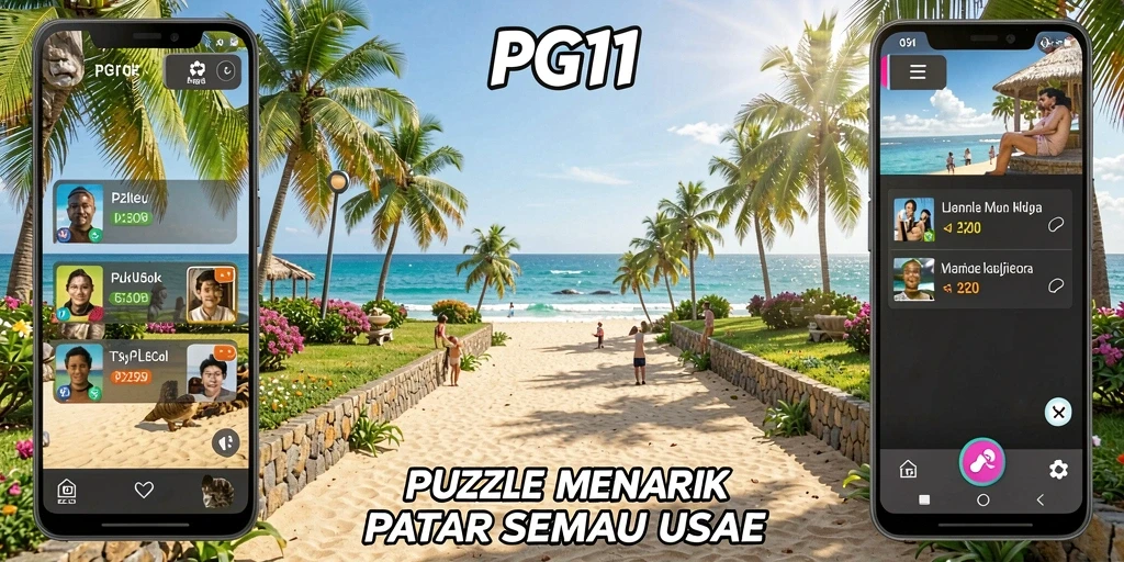 Screenshot PG11 menampilkan permainan Puzzle yang seru dan menantang.
