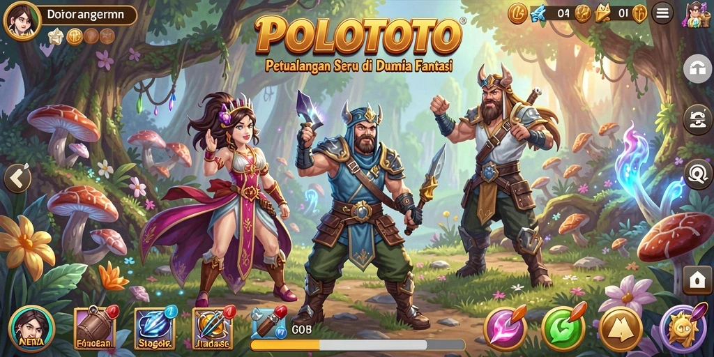 Screenshot gameplay POLOTOTO menampilkan momen seru dalam petualangan.