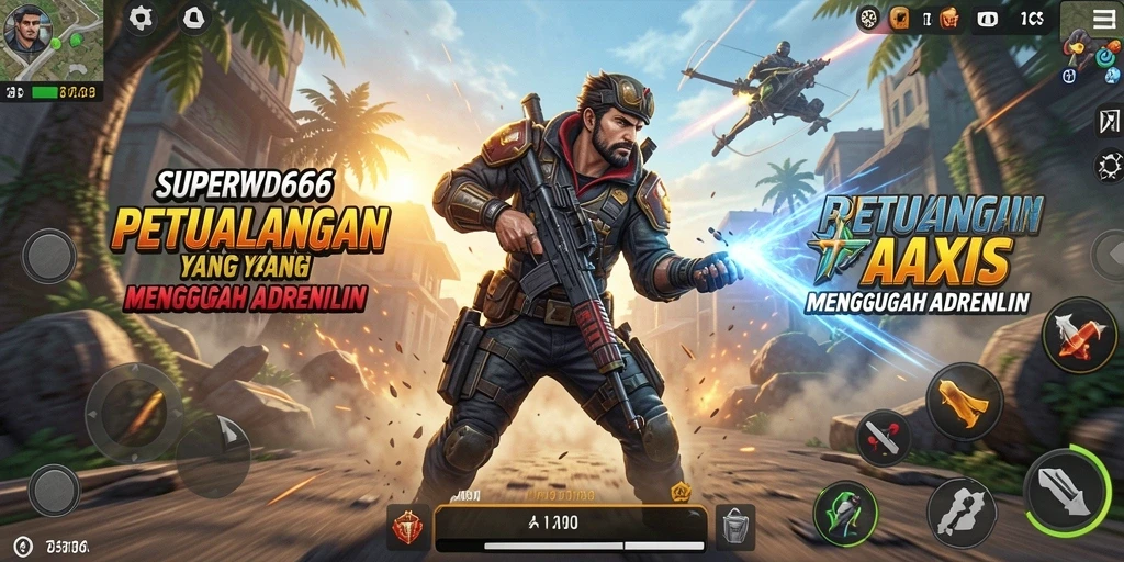 Tampilan menarik dari gameplay aksi SUPERWD666 yang penuh tantangan.