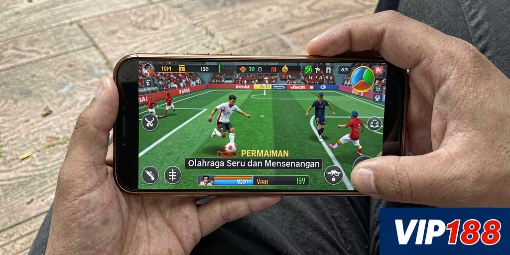 Tampilan gameplay <strong>VIP188</strong> yang penuh aksi dalam permainan olahraga.