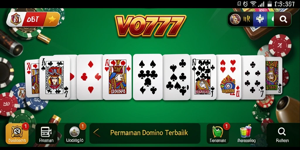 Tampilan permainan Domino yang seru di VO777.